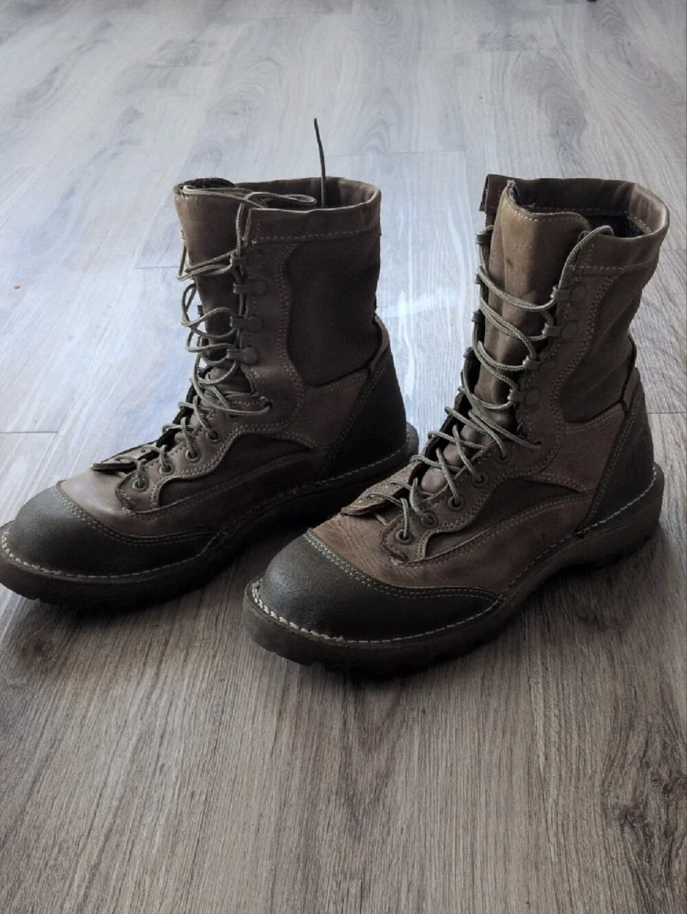 Men's Brown Lace-Up Rain & Snow Tactical Boots
